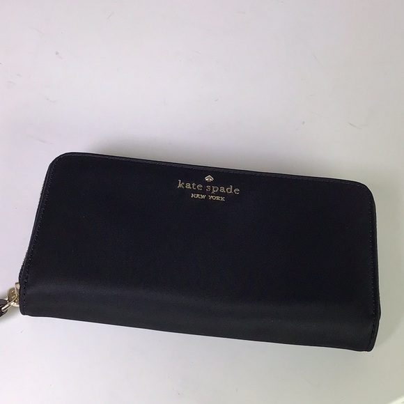 Kate Spade Black Zip Wallet - Picture 3 of 10